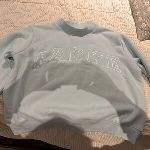NWT!  SP 2026 Parke Tonal sweatshirt, Arctic blue, size L/XL